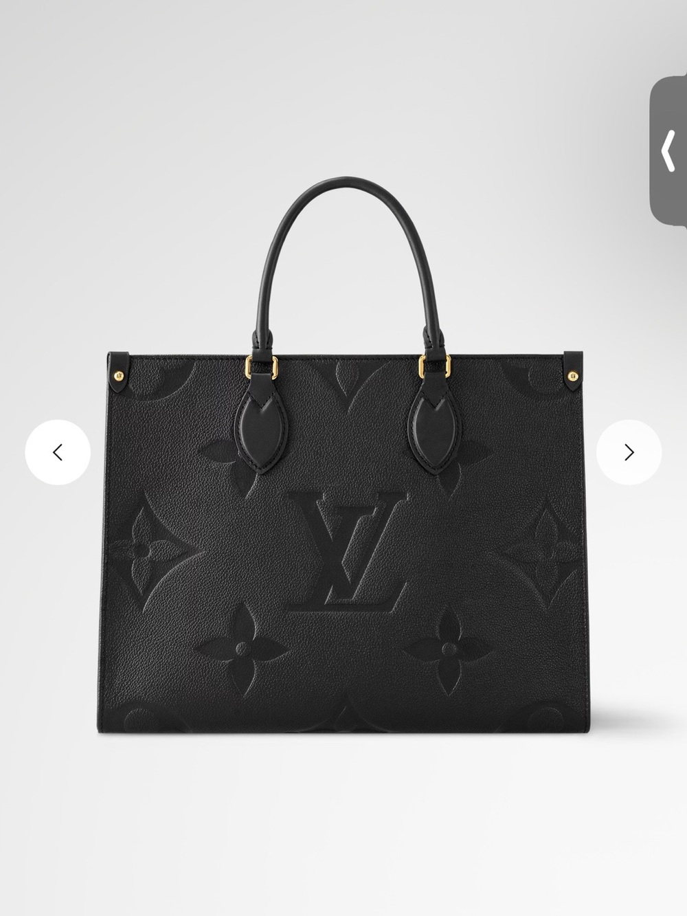 Louis Vuitton Black Embossed Monogram Tote AND wallet with Gold Accents